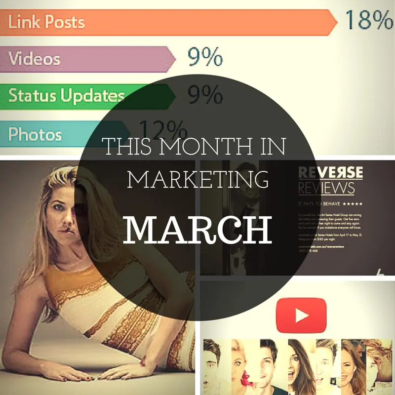 Collage of March Marketing happenings
