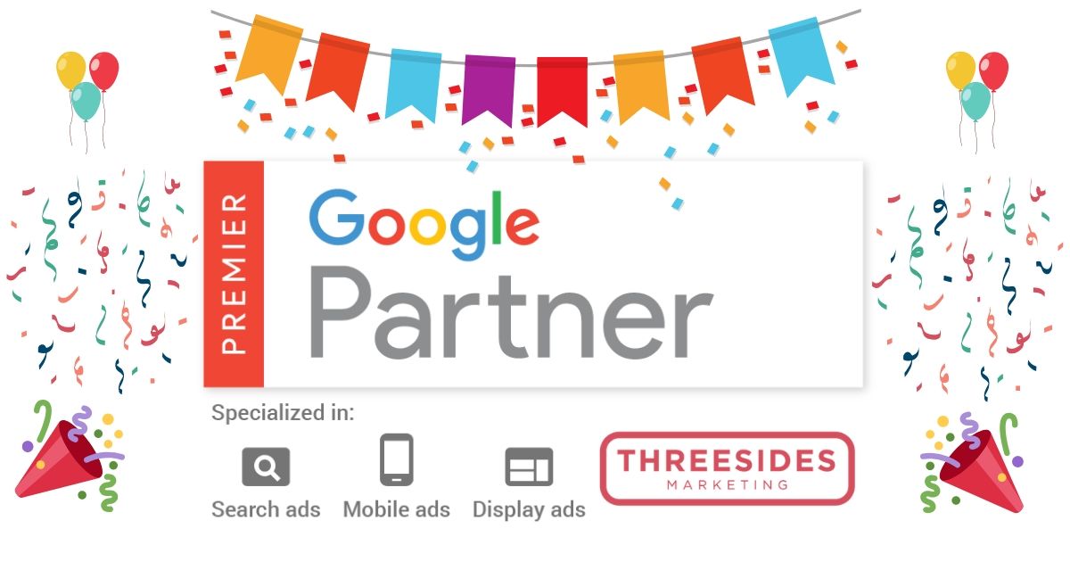 It’s official! Threesides is a Google Premier Partner!