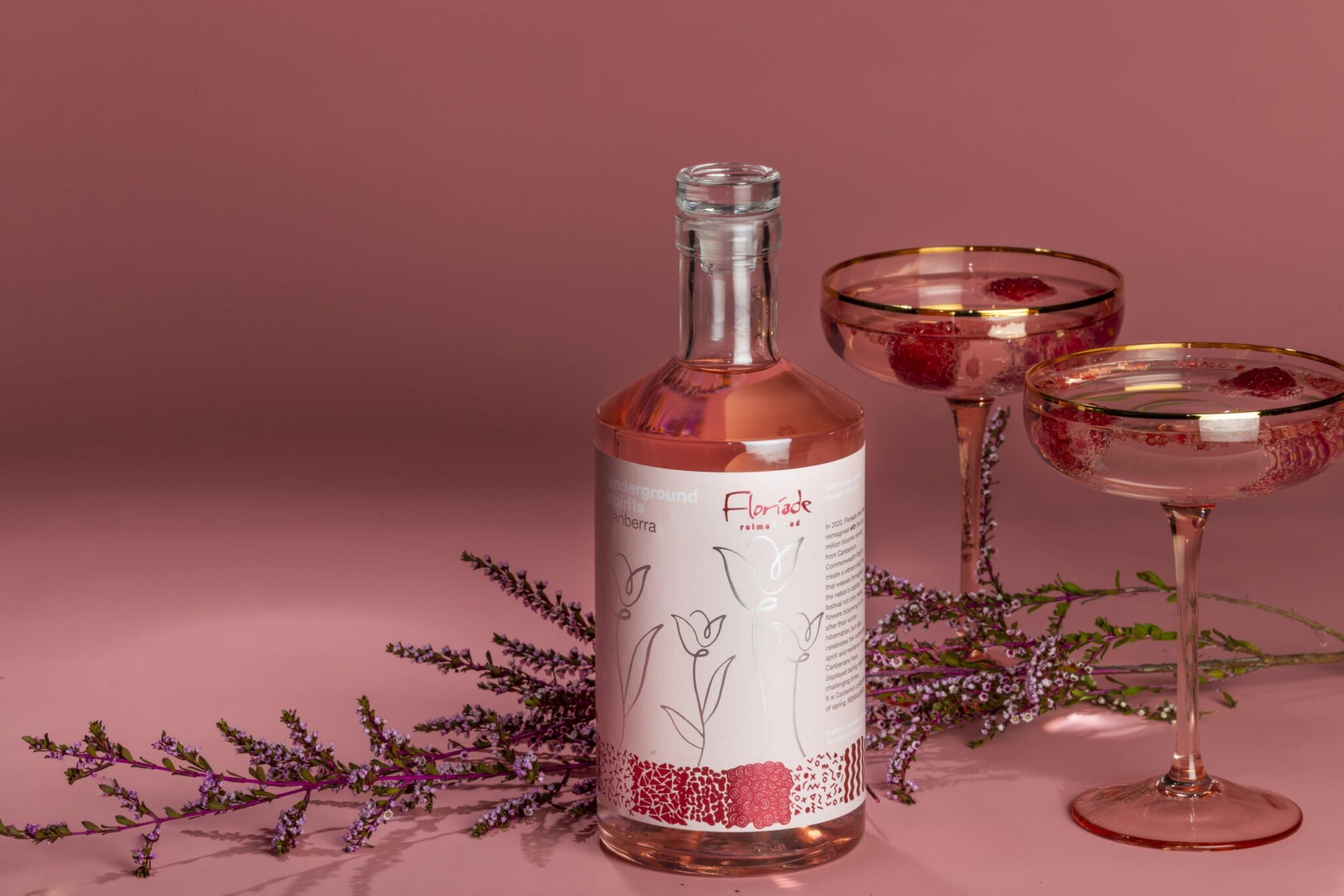 Underground Spirits Floriade Pink Gin