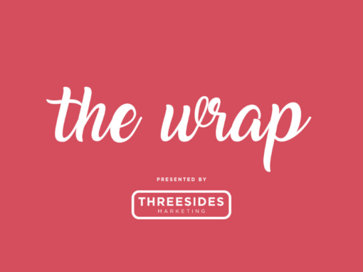 The wrap blog logo presented by Threesides Marketing